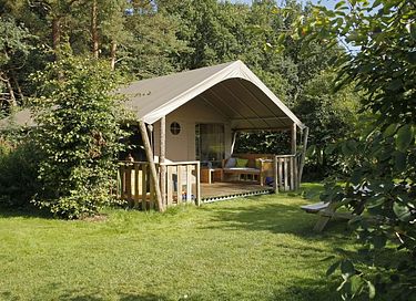 Tente safari (6p) sur un camping boisé en Drenthe - 1