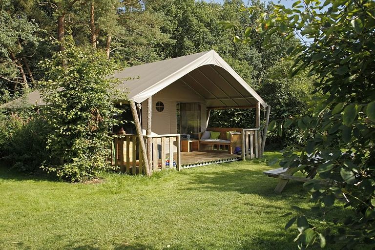 Tente safari (6p) sur un camping boisé en Drenthe - 1
