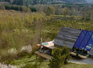 Einzigartige Hütte mit Whirlpool mitten in den Ardennen