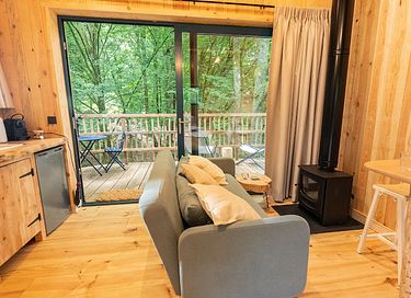 Cabane perchée romantique avec bain nordique  - 7