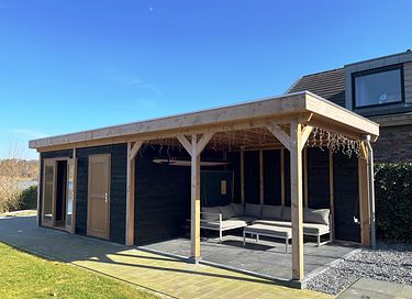 Wellness house with private beach on large lake - 20