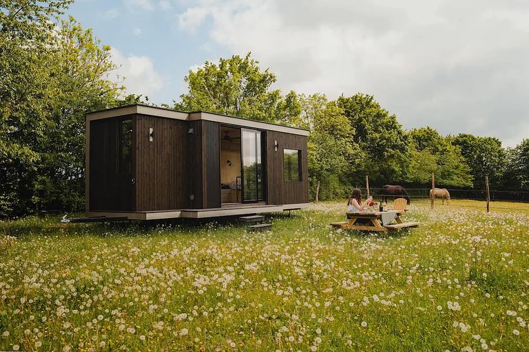 Tiny house bij een boerderij met paarden - 1