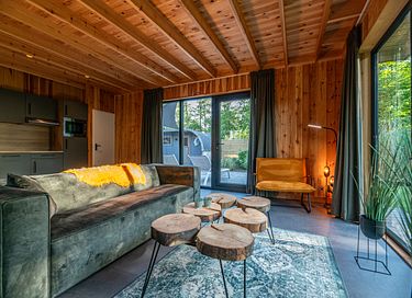 Luxe wellneslodge met jacuzzi en sauna - 5