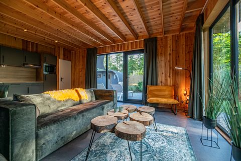 Luxe wellneslodge met jacuzzi en sauna - 5