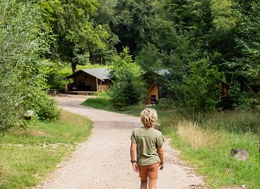 Safari tent with private hottub in the forest - 18