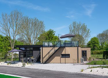 Holiday home (6p) with unique roof terrace