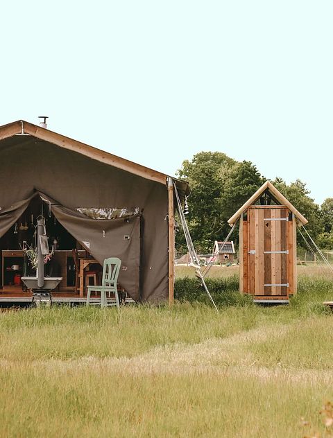 Zelt-Ferienhaus mit Whirlpool auf einem Bauernhof in Drenthe - 4