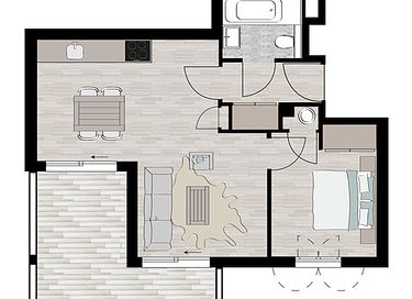 Appartement avec vue sur les montagnes dans les Alpes - 10