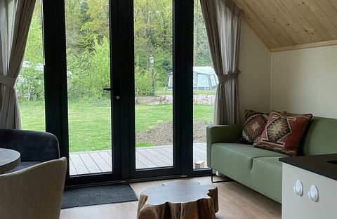 Houten lodge in Friesland met privé wellness - 5