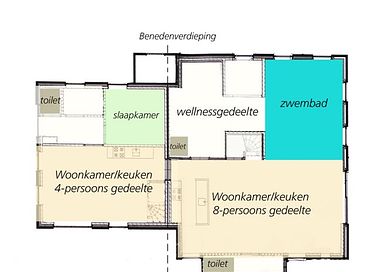 Gruppenunterkunft mit privatem Pool – Ameland - 12