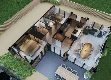 Wellness-Ferienhaus mit Whirlpool und eingezäuntem Garten - 9
