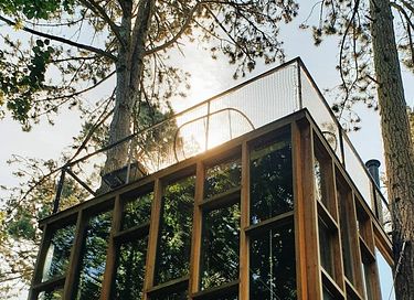 Unique glass cabin at a height of 4 meters - 3