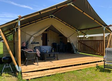 Safaritent op rustige locatie in Brabant