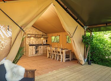 Tente safari de luxe avec grande terrasse à Twente - 5