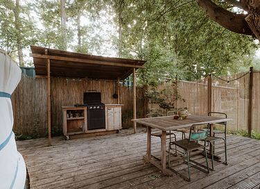 Yourte avec terrasse privée spacieuse et cuisine extérieure - 6