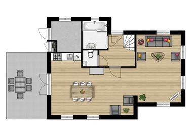 Bungalow with box bed for children - 18