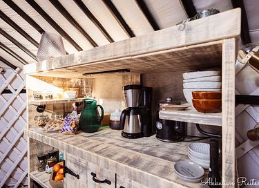 Overnachten in een boutique yurt met hottub - 17