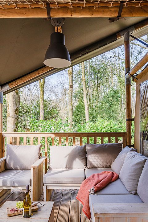 Tente de glamping spacieuse avec poêle confortable - 4